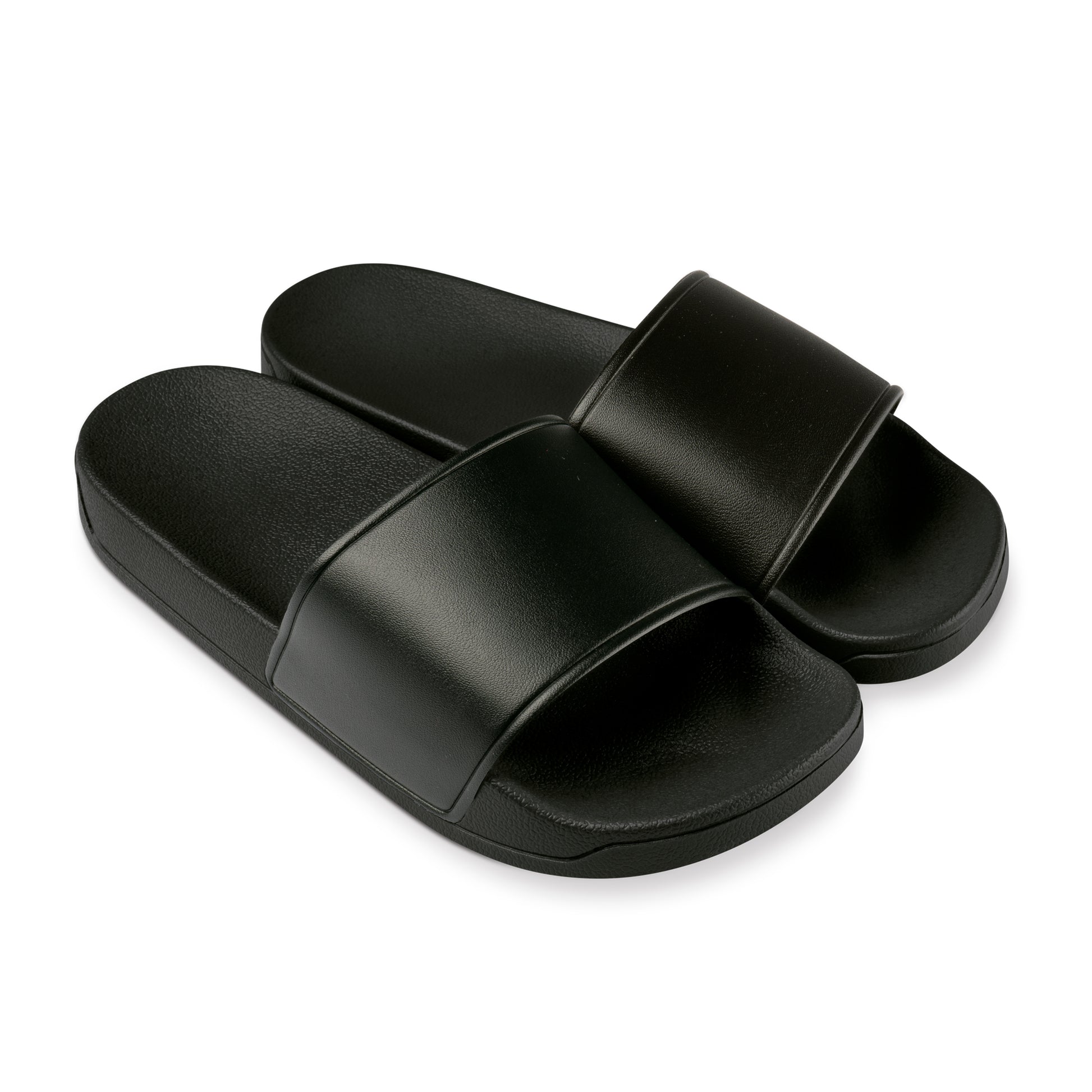Schwarz mit schwarzer Lasche